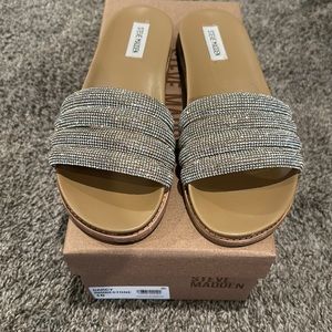 Steve Madden Darcy Rhinestone sandals Size 10